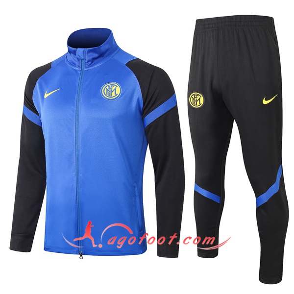Ensemble Survetement de Foot - Veste Inter Milan Bleu 20/21