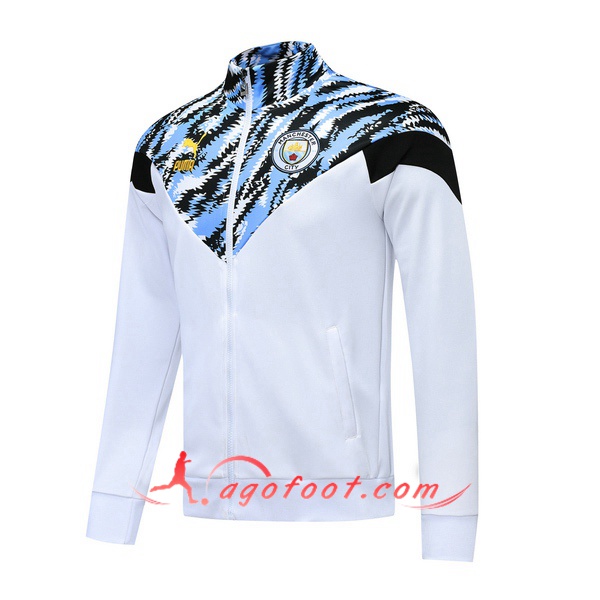 Nouveaux Veste Foot Manchester City Blanc 20/21