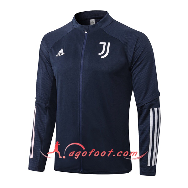 Nouveaux Veste Foot Juventus Bleu Royal 20/21