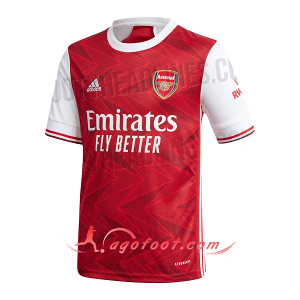 Maillot Foot Arsenal Domicile Personnalisé Floqué 20/21