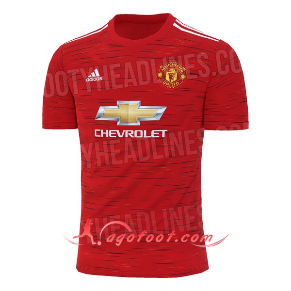 Maillot Foot Manchester United Domicile Personnalisé Floqué 20/21