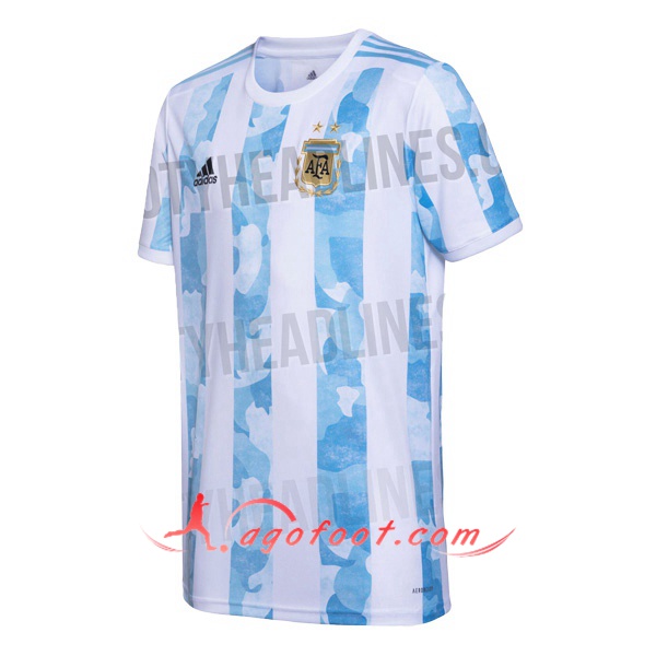 Maillot Equipe De Argentine Domicile Personnalisé Floqué 20/21