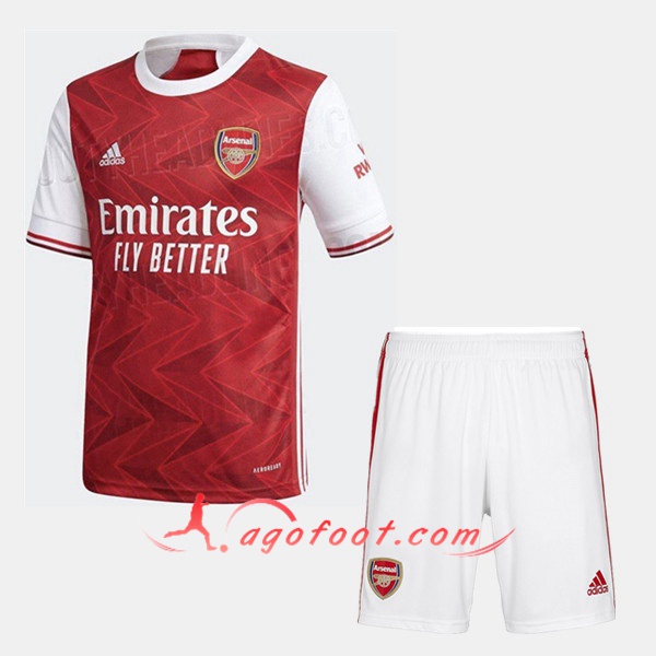 Ensemble Maillots Foot Arsenal Enfant Domicile Personnalisé 20/21