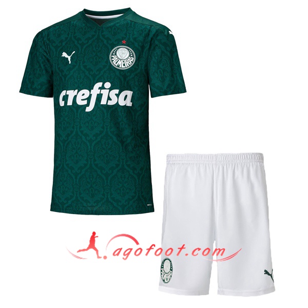 Ensemble Maillots Foot SE Palmeiras Enfant Domicile Personnalisé 20/21