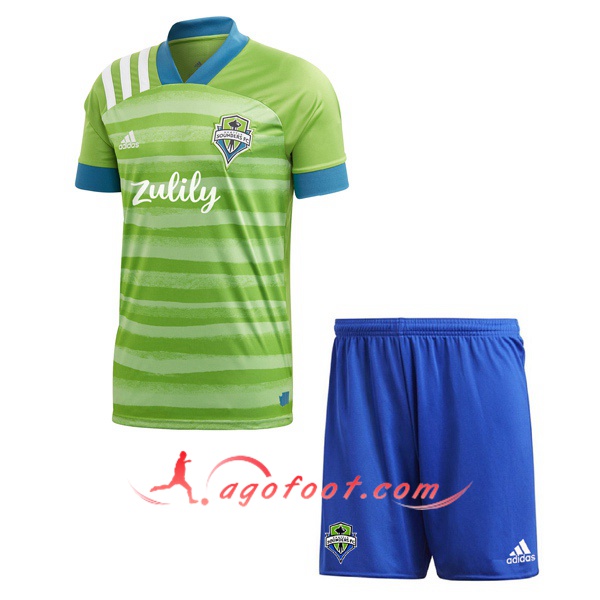 Ensemble Maillots Foot Seattle Sounders Enfant Domicile Personnalisé 20/21