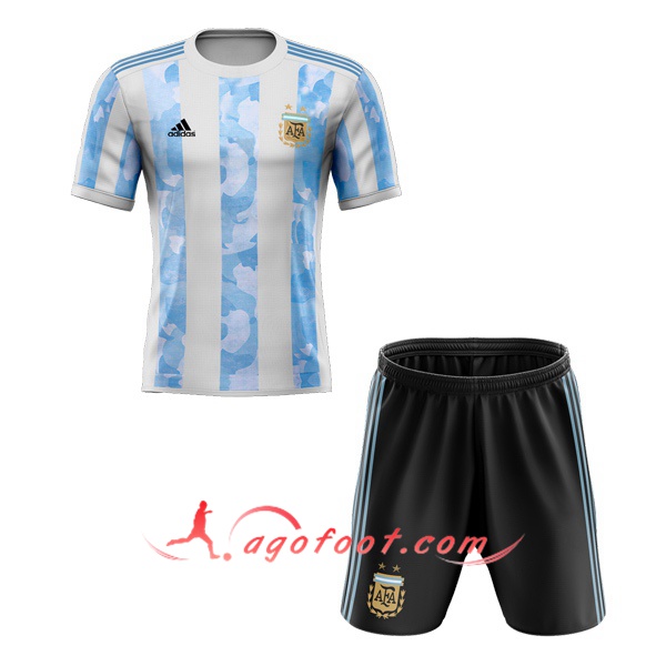 Ensemble Maillots Foot Argentine Enfant Domicile Personnalisé 20/21