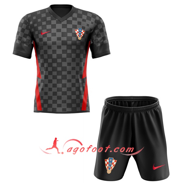 Ensemble Maillots Foot Croatie Enfant Exterieur Personnalisé 20/21