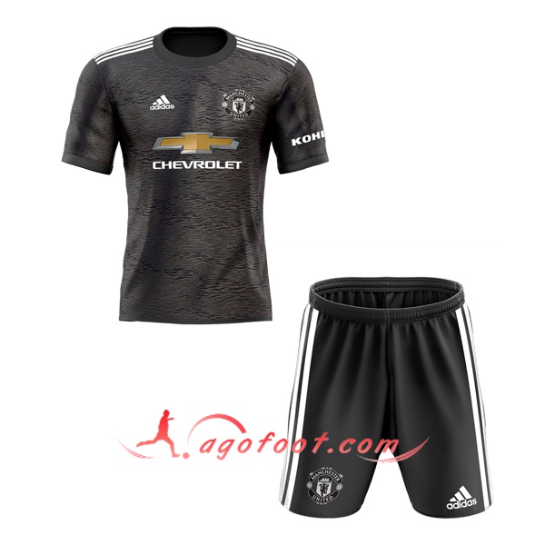 Ensemble Maillots Foot Manchester United Enfant Exterieur Personnalisé 20/21