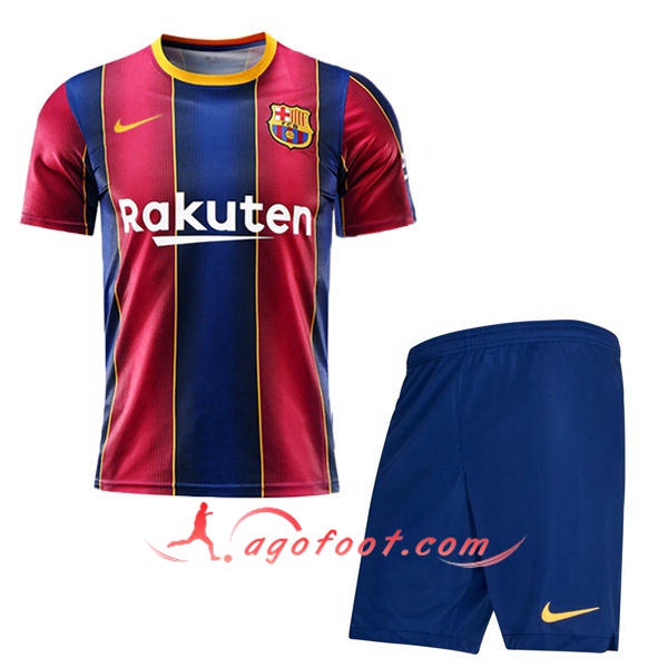 Ensemble Maillots Foot FC Barcelone Enfant Domicile Personnalisé 20/21