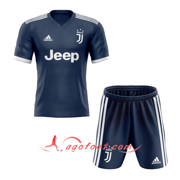 Ensemble Maillots Foot Juventus Enfant Exterieur Personnalisé 20/21