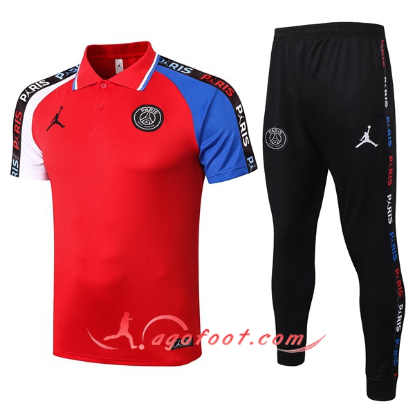 Ensemble Polo Paris PSG + Pantalon Rouge 20/21