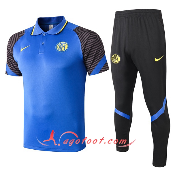 Ensemble Polo Inter Milan + Pantalon Bleu 20/21