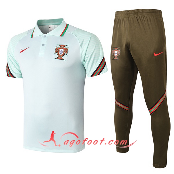Ensemble Polo Portugal + Pantalon Vert 20/21