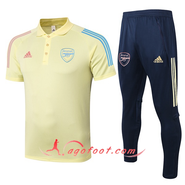Ensemble Polo Arsenal + Pantalon Jaune 20/21