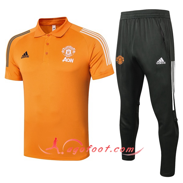 Ensemble Polo Manchester United + Pantalon Orange 20/21
