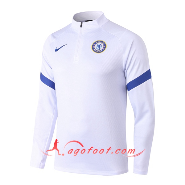 Nouveau Training Sweatshirt FC Chelsea Blanc 20/21