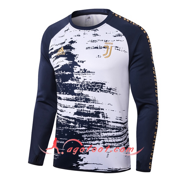 Nouveau Training Sweatshirt Juventus Bleu Royal Blanc 20/21