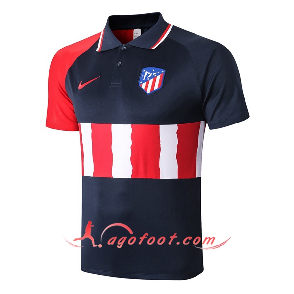 Polo Foot Atletico Madrid Bleu Royal 20/21