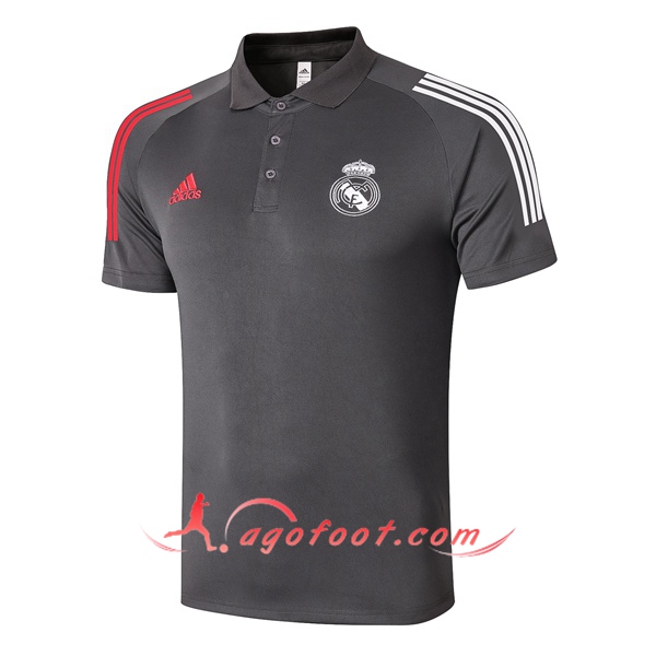 Polo Foot Real Madrid Gris 20/21