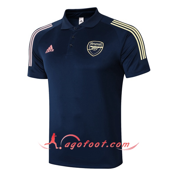Polo Foot Arsenal Bleu Royal 20/21