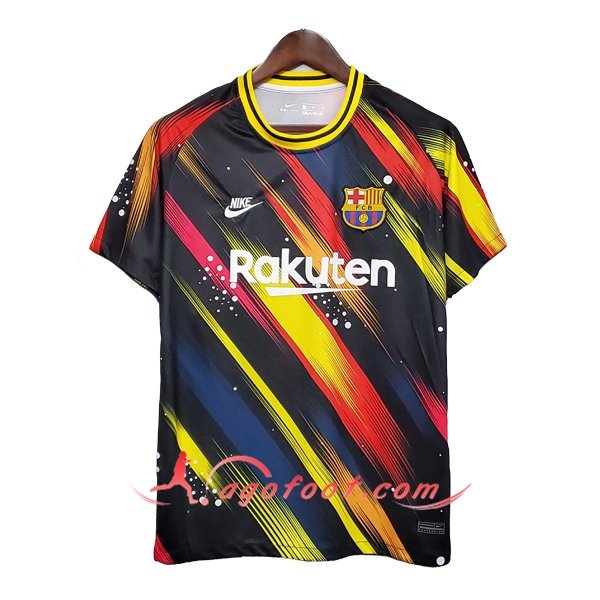 Training T-Shirts FC Barcelone Noir/Jaune 20/21