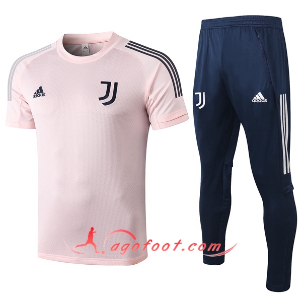 Training T-Shirts Juventus + Pantalon Rose 20/21