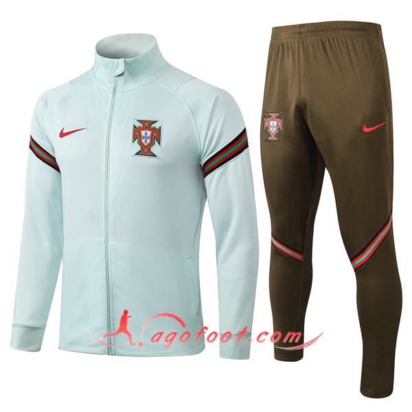 Ensemble Survetement de Foot - Veste Portugal Vert 20/21