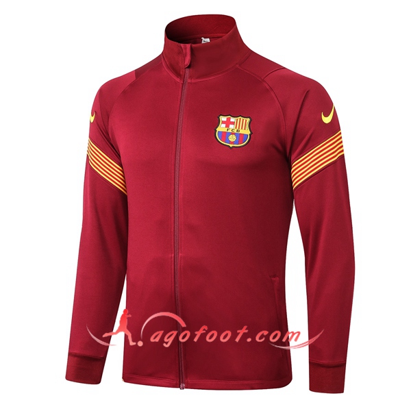 Nouveau Veste Foot FC Barcelone Rouge 20/21