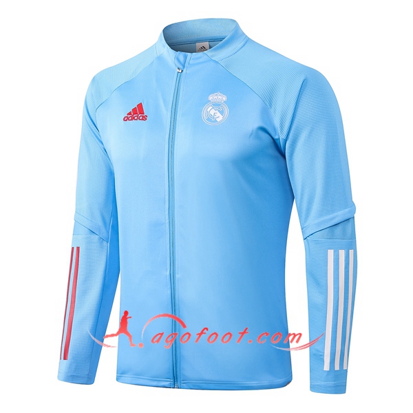 Nouveau Veste Foot Real Madrid Bleu 20/21