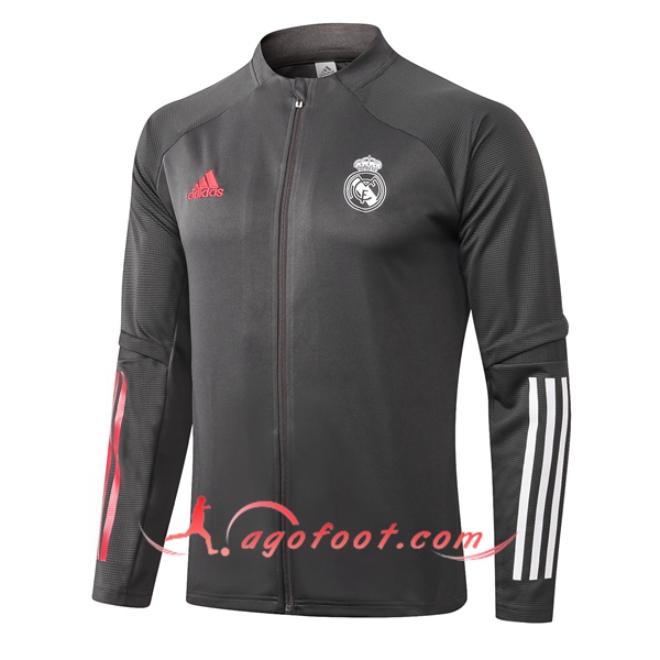 Nouveau Veste Foot Real Madrid Gris 20/21