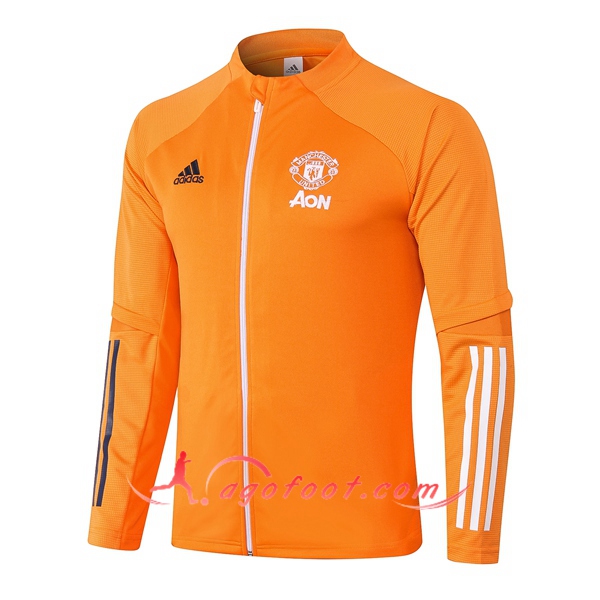 Nouveau Veste Foot Manchester United Orange 20/21