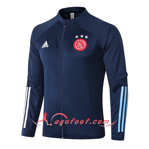 Nouveau Veste Foot AFC Ajax Bleu Royal 20/21