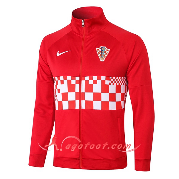 Nouveau Veste Foot Croatie Rouge 20/21