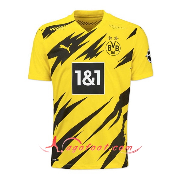 Maillot Foot Dortmund BVB Domicile Personnalisé Floqué 20/21