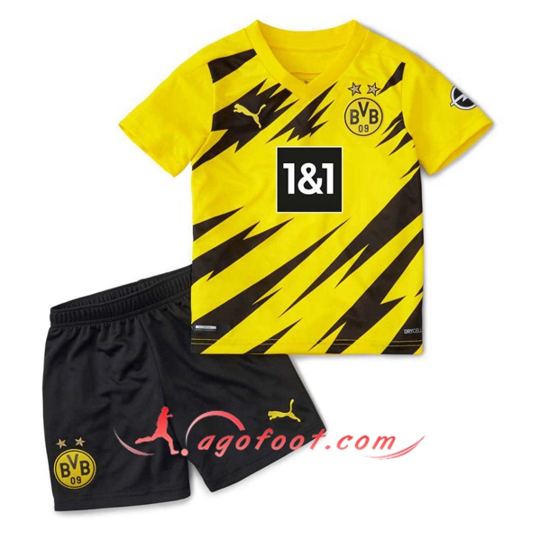 Ensemble Maillots Foot Dortmund BVB Enfant Domicile Personnalisé 20/21