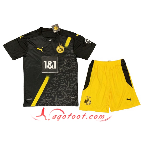 Ensemble Maillots Foot Dortmund BVB Enfant Exterieur Personnalisé 20/21