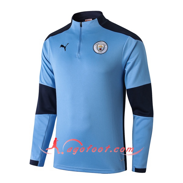 Nouveau Training Sweatshirt Manchester City Bleu 20/21