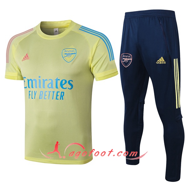 Training T-Shirts Arsenal + Pantalon Jaune 20/21
