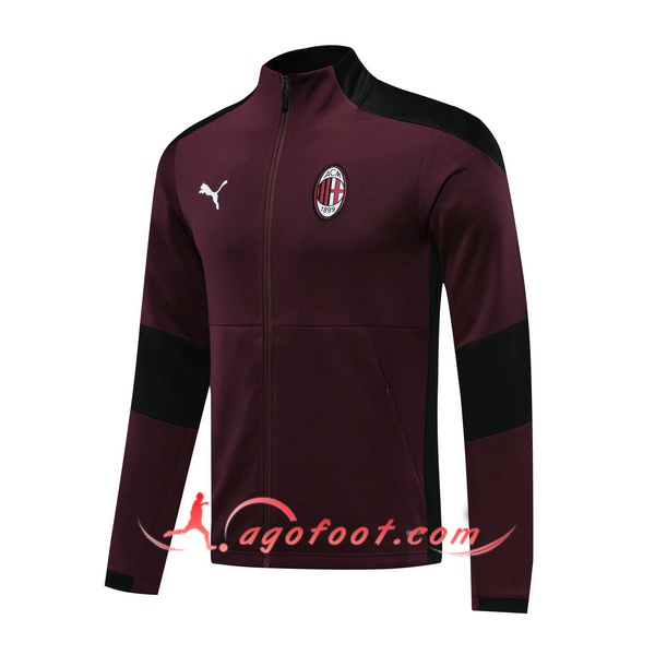 Nouveaux Veste Foot Milan AC Rouge 20/21