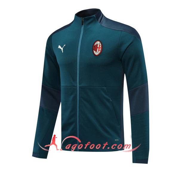 Nouveaux Veste Foot Milan AC Vert 20/21