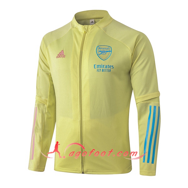 Nouveaux Veste Foot Arsenal Jaune 20/21
