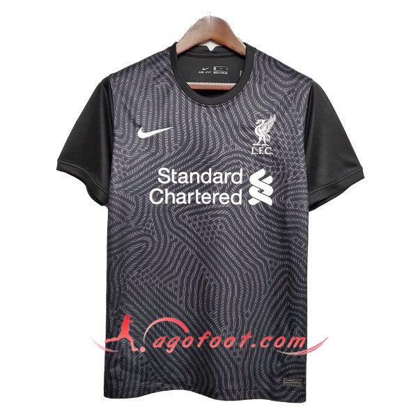 Maillot Foot FC Liverpool Gardien de But Noir Floqué 20/21
