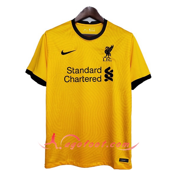 Maillot Foot FC Liverpool Gardien de But Jaune Floqué 20/21