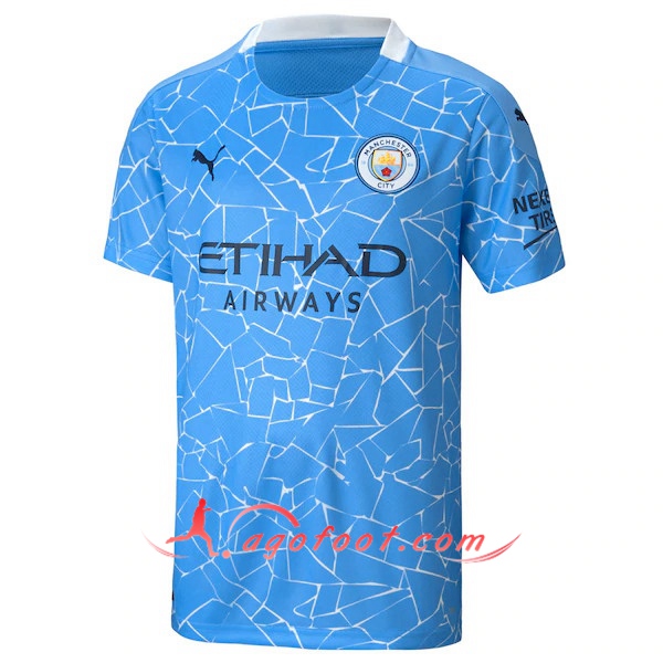 Nouveaux Maillot Foot Manchester City Domicile Floqué 20/21