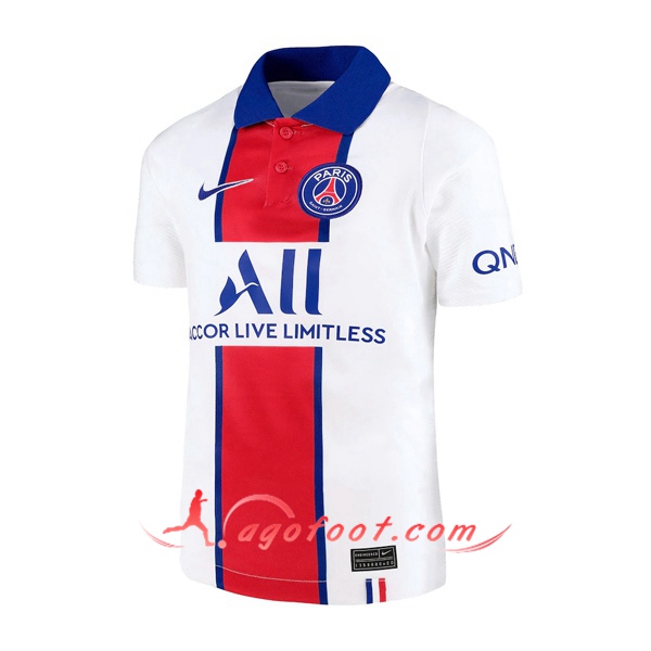 Nouveaux Maillot Foot PSG Exterieur Floqué 20/21
