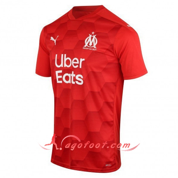 Maillot Foot Marseille OM Gardien de But Rouge Floqué 20/21