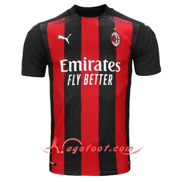 Nouveaux Maillot Foot Milan AC Domicile Floqué 20/21