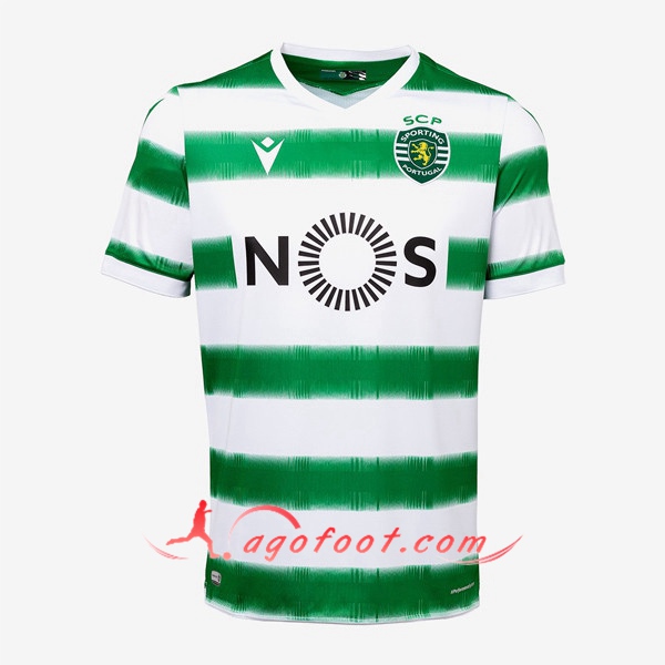 Maillot Foot Sporting Domicile Floqué 20/21