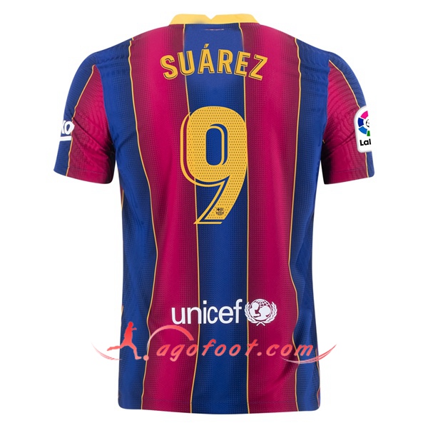 Maillot Foot FC Barcelone (SUAREZ 9) Domicile Floqué 20/21