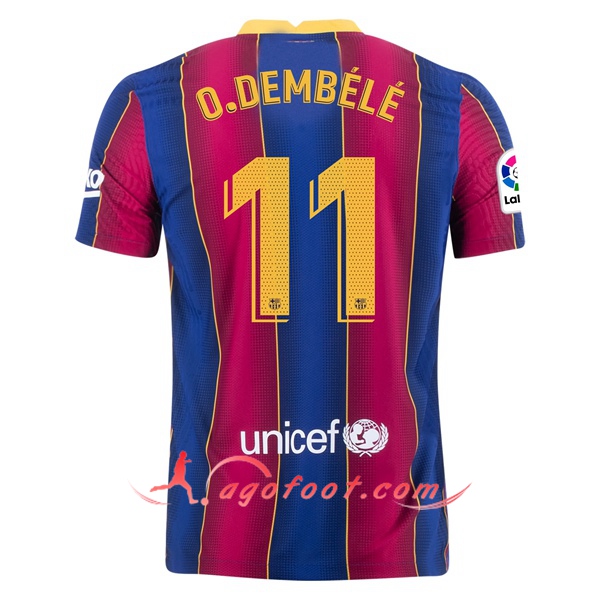 Maillot Foot FC Barcelone (O.DEMBELE 11) Domicile Floqué 20/21